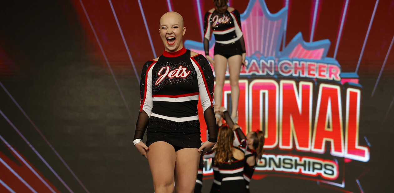 mya thibodeau continues cheerleading